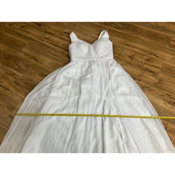 Pre-Owned White Bridesmaid Chiffon lace corset Dress  Size: 12 ( see measurement - Picture 12 of 16